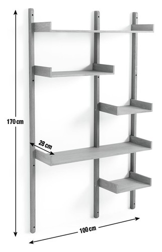 Jessie Modular Wall Shelf - Natural | Wall Storage Shelf - Picture 9 of 9