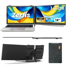 Laptop Screen Extender, Ultra-Thin 14" FHD 1080P Portable Monitor for Laptop,...