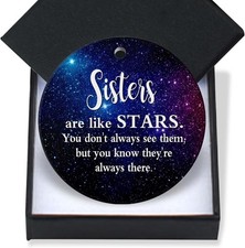 Christmas Ornaments 2025-Gift for Your Sisters, Good Sisters are Like Stars...