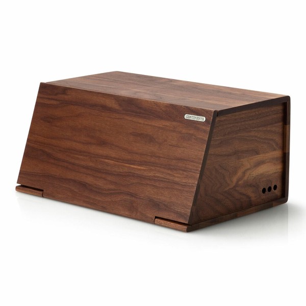 Continenta Brotkasten Brotbox BrotbehäLter Brotkiste Walnussholz 40X26X18.5Cm-image