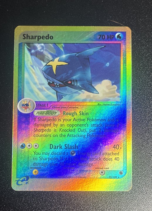 Sharpedo 22/109 EX Ruby & Sapphire Reverse Holo