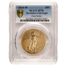 1 oz Burnished American Gold Eagle MS/SP70 (Random Year, Label, PCGS or NGC) 5428.44 per troy oz