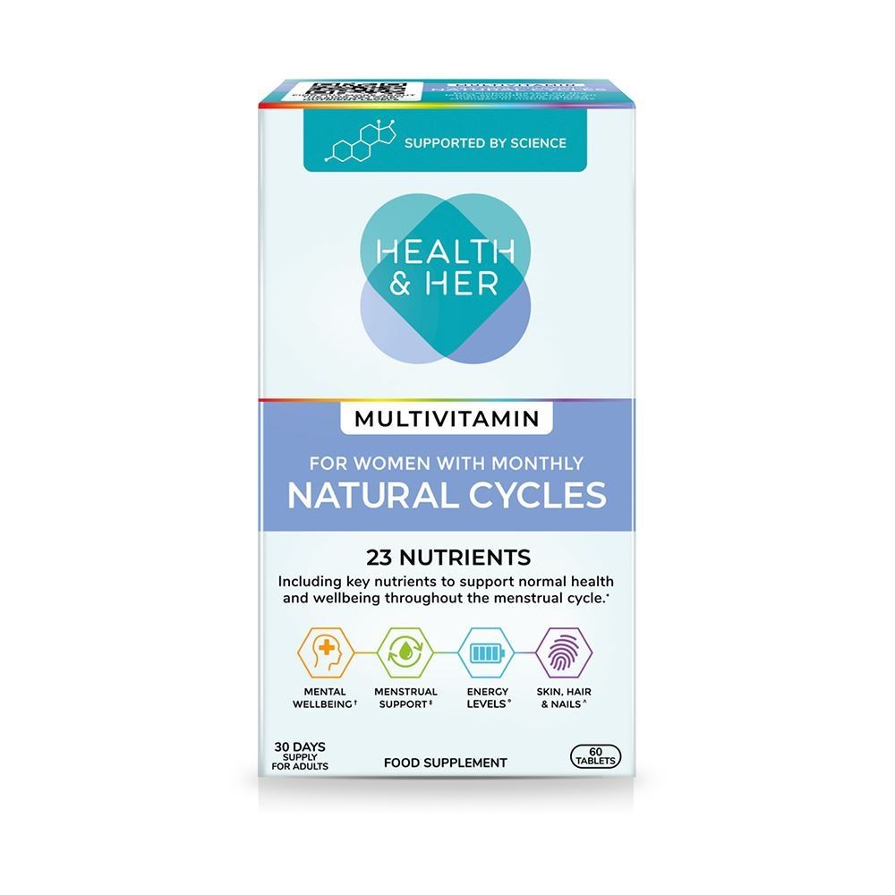 Health & Her Natural Cycles Multivitamin Support 60 Capsules - Image 5