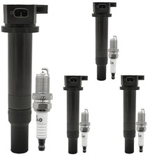 UF499 Ignition Coil Pack 27301-26640 and Iridium Spark Plugs Set of 4 Fit for