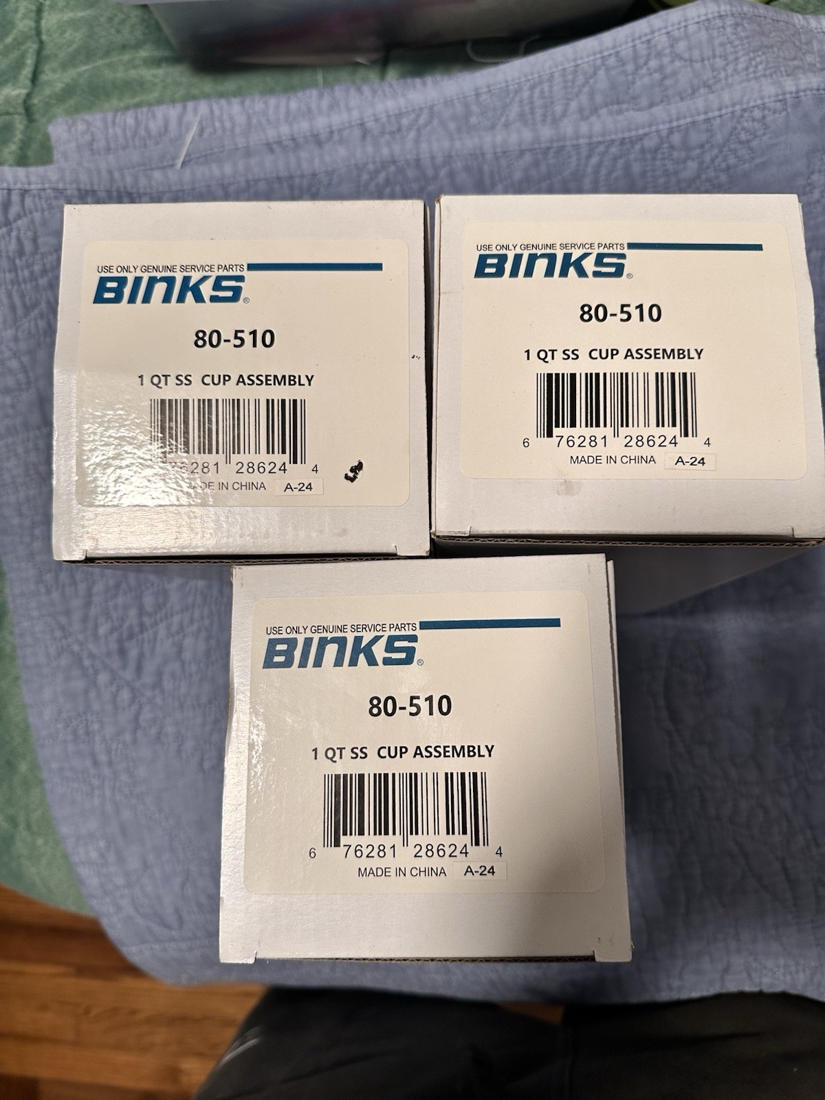 BINKS- 80-510 stainless steel 1 qt Pressure Cup