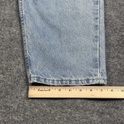 Vintage Carhartt Jeans Mens 36x30 Blue Distressed Tear Denim Workwear 90s USA - Picture 18 of 19