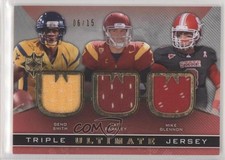 2013 Ultimate Collection Jersey Triple 6/15 Geno Smith Matt Barkley #UJ3-SBG 1k9