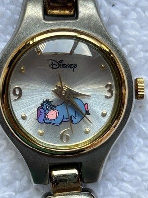 Vintage Disney Eeyore Watch With Coin Purse In Tin Box NIB New Battery Runs