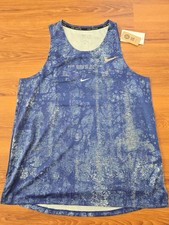 Nike Stride Dri-FIT ADV BLUE Tank Top Men's MEDIUM Running IV7348-405 NWT 65