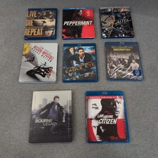 8 Blu-ray Action Movie Lot Mission Impossible Bourne Legacy Alita Steelbooks