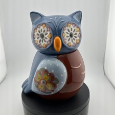Cracker Barrel Owl Cookie Jar &ndash; Colorful Ceramic Kitchen Decor