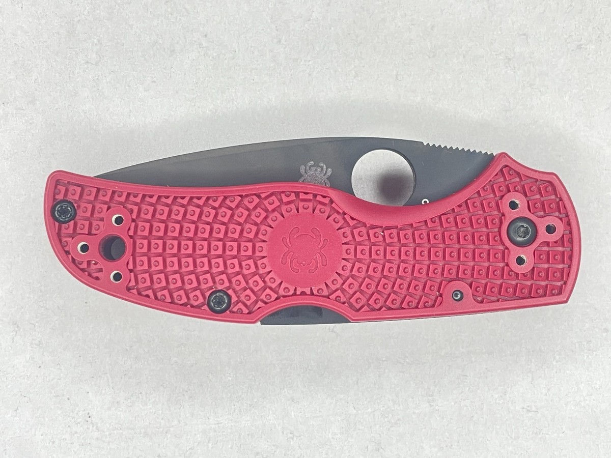 Spyderco Native 5 Lightweight Red FRN 4V Steel Knife C41PRDBK5