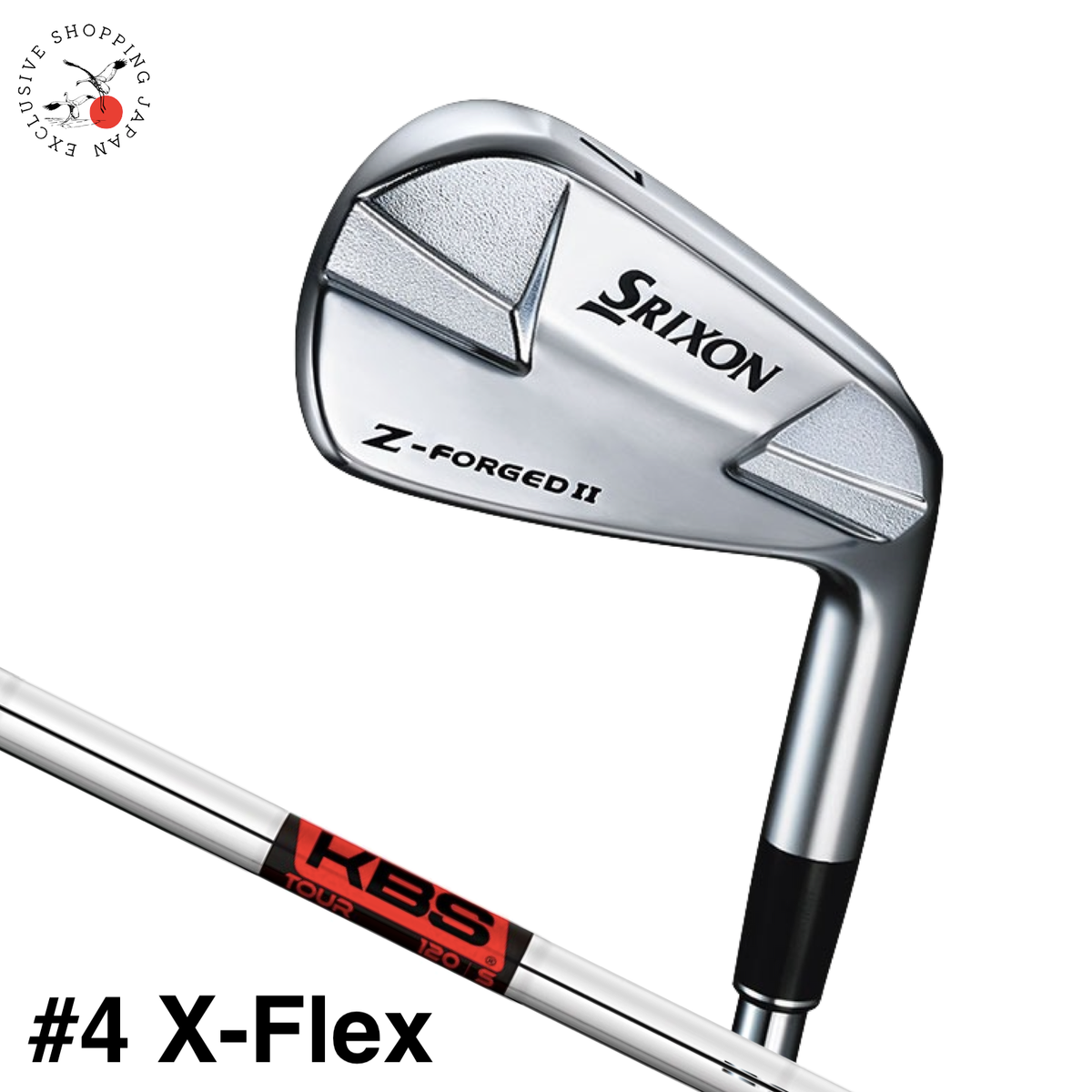 Dunlop SRIXON Z-FORGEDⅡIron #4 Club 23 KBS TOUR Steel Shaft X