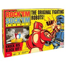 Mattel Rock'Em Sock'Em Robots Classic Fighting Game Boxing Sticks