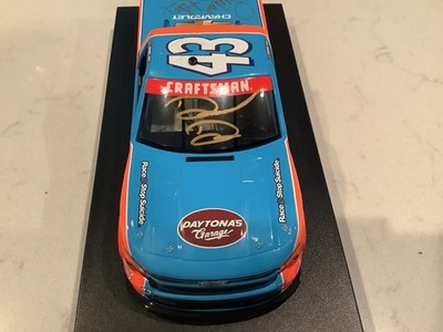 DANIEL DYE & PETTY AUTOGRAPHED 2023 RACE TO STOP SUICIDE THROWBACK DIECAST/CARDS