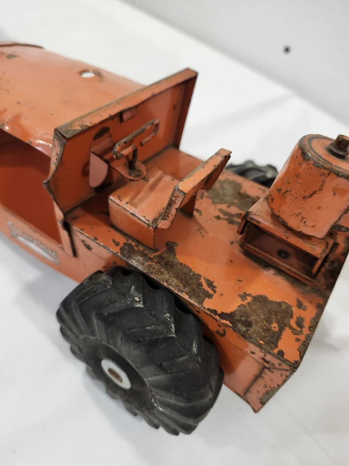 Vtg 1950's Structo Bottom Dump Earth Mover Construction Pressed Steel Toy 21" - Image 3 of 4