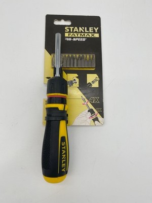 Stanley FatMax Bit-Schraubendreher mit Ratsche und 12 Bits, 0-69-236