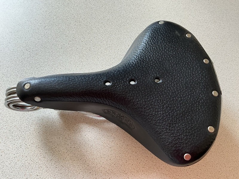 Brooks B33 Leather Deep Coil Spring Bicycle Seat Saddle Black