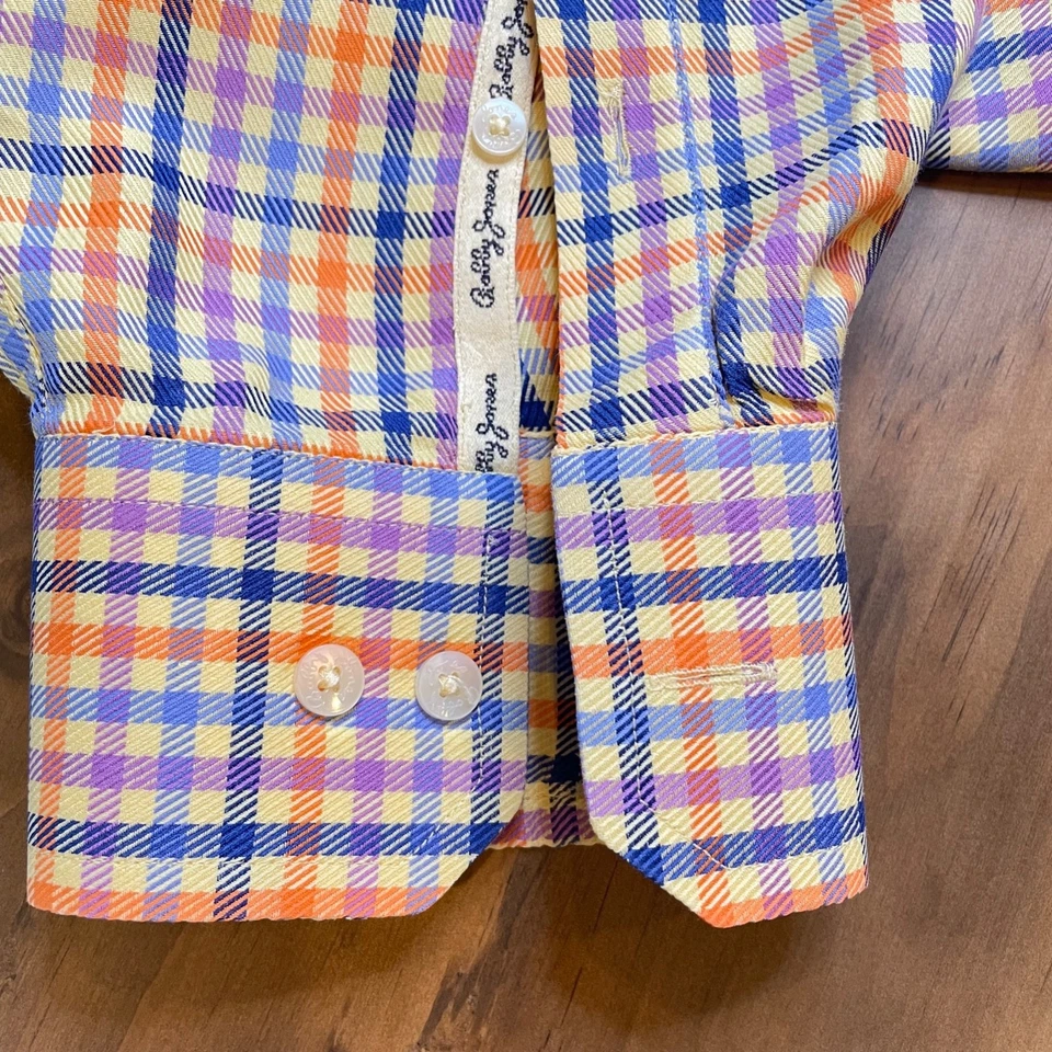 Bobby Jones Collection Long Sleeve Multicolor Dress Shirt Size L (16.5) - Image 2 of 4