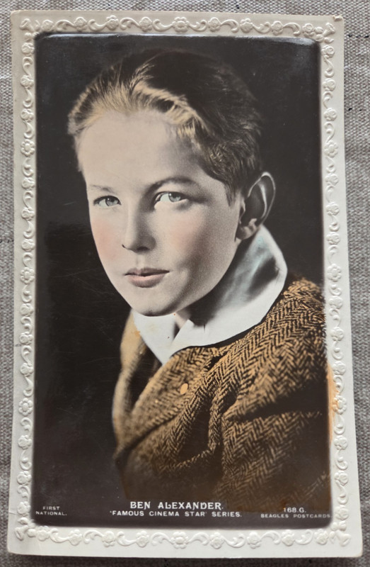 Ben Alexander Famous Cinema Star Series Tinted Postcard Ofcr Frank Smith Dragnet