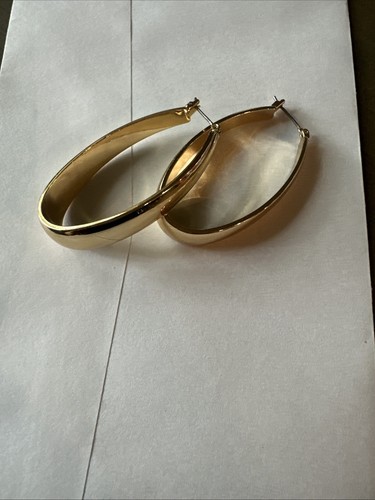 Robert Lee Morris RLM Soho Gold-Tone Tapered Sculptural Hoop Earrings