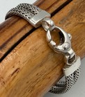 Vtg Suarti Bali Sterling Citrine Double Byzantine Link Bracelet 7.75 In 46 Grams — photo 10