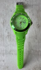 ICE-Watch Small Damen-Uhr Armbanduhr ca. 36mm ø in Neon-Grün mit leerer Batterie
