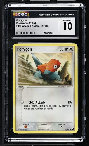 Porygon graded CGC 10 for sale on eBay