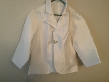 3/4  Sleeve Jacket Taffeta /Wedding  / Evening/ With Rhinestone Buckle/Lined