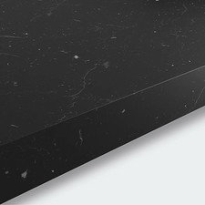 38mm Kala Matt Black Stone Effect Laminate Square Edge Kitchen Worktop