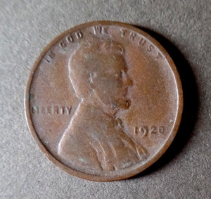 Antique 1920 LIBERTY IN GOD WE TRUST "LINCOLN" ONE CENT Penny (a)