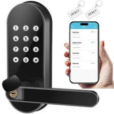 Keyless Entry Keypad Electronic Door Lock: Digital Smart Lock with Code, Elec...