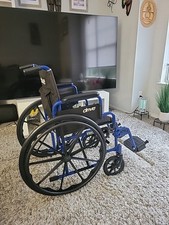 Blue Streak Wheelchair With Flip Back Desk Arms. Foldingdes