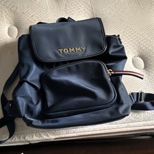 Tommy Hilfiger Blue Solid Drawstring Backpack...