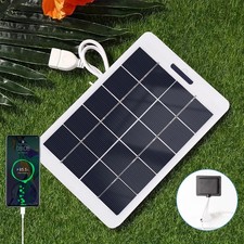 10/20W 5V Solar Panel Charger for Camping Hiking Phone Outdoor Portable Battery