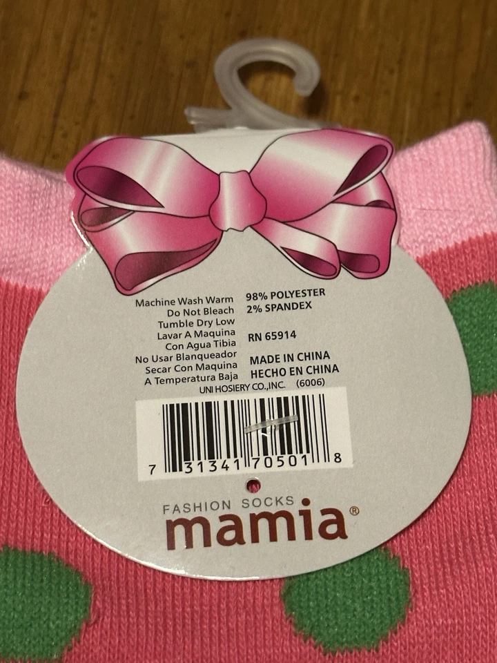 Lote de 5 pares de calcetines Mamia de moda para mujer talla 9-11 lunares nuevos Foto 4 de 4