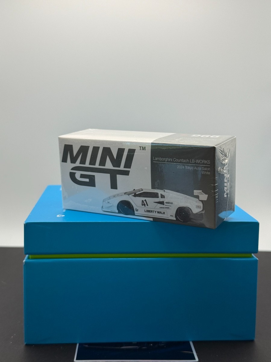 Mini GT Lamborghini Countach LB-WORKS 2024 Tokyo Auto Salon White