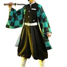 Kamado Tanjirou Cosplay Costume Demon Slayer Outfit Halloween Clothing Unsex
