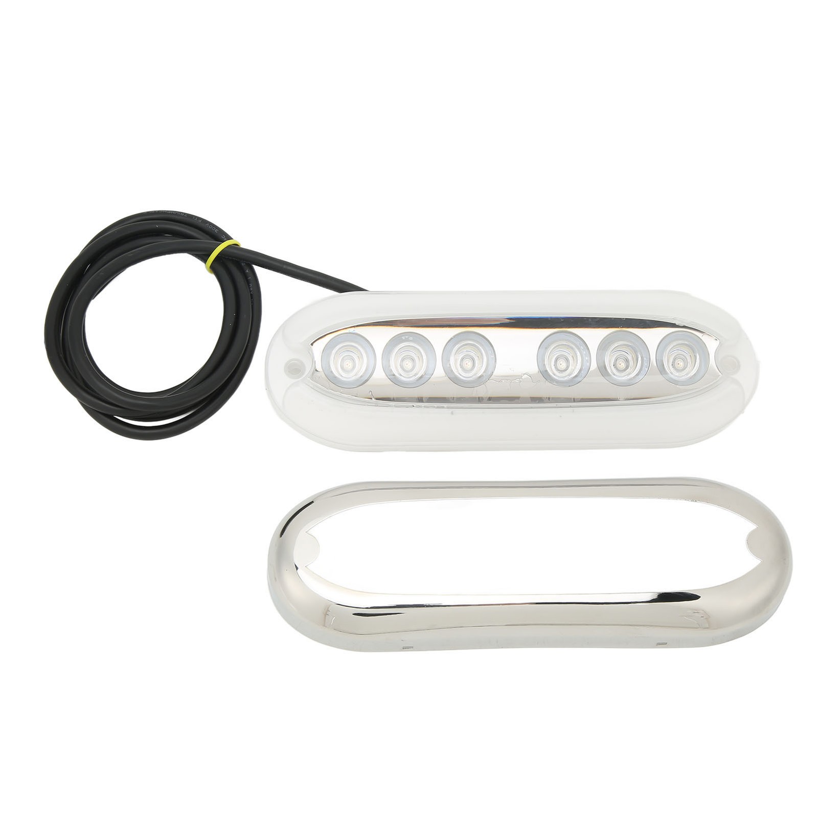 12V To 24V Boat Underwater Light 6 LED Lamp Beads IP68 Waterproof Strong Sealing