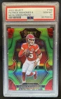 2022 Panini Select Patrick Mahomes II Neon Green Prizm Premier Level #/49 PSA 10