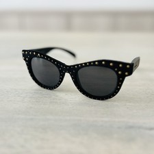 ITALIA INDEPENDENT Velvet Gold Studded Sunglasses AUTHENTIC 0096 VR 009 B12