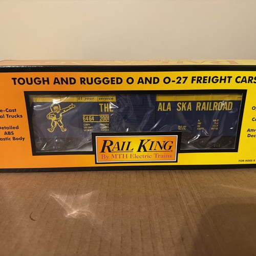 MTH RAIL KING O Gauge CAJA VAGÓN TREN ALASKA RAILROAD 30-7474 Nuevo | Zustand: New