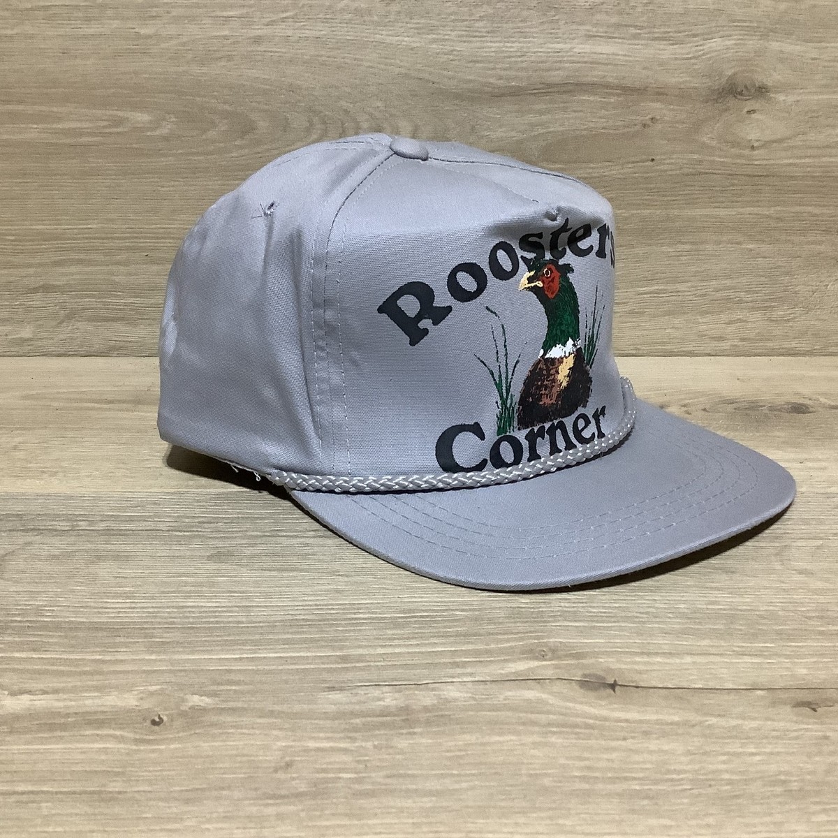 Vintage Roosters Corner Snapback Trucker hat w/ Rope View 6