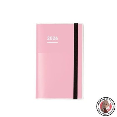 NEW Kokuyo Jibun Techo mini First Kit Planner 2026 Monthly/Weekly B6 Slim Pink
