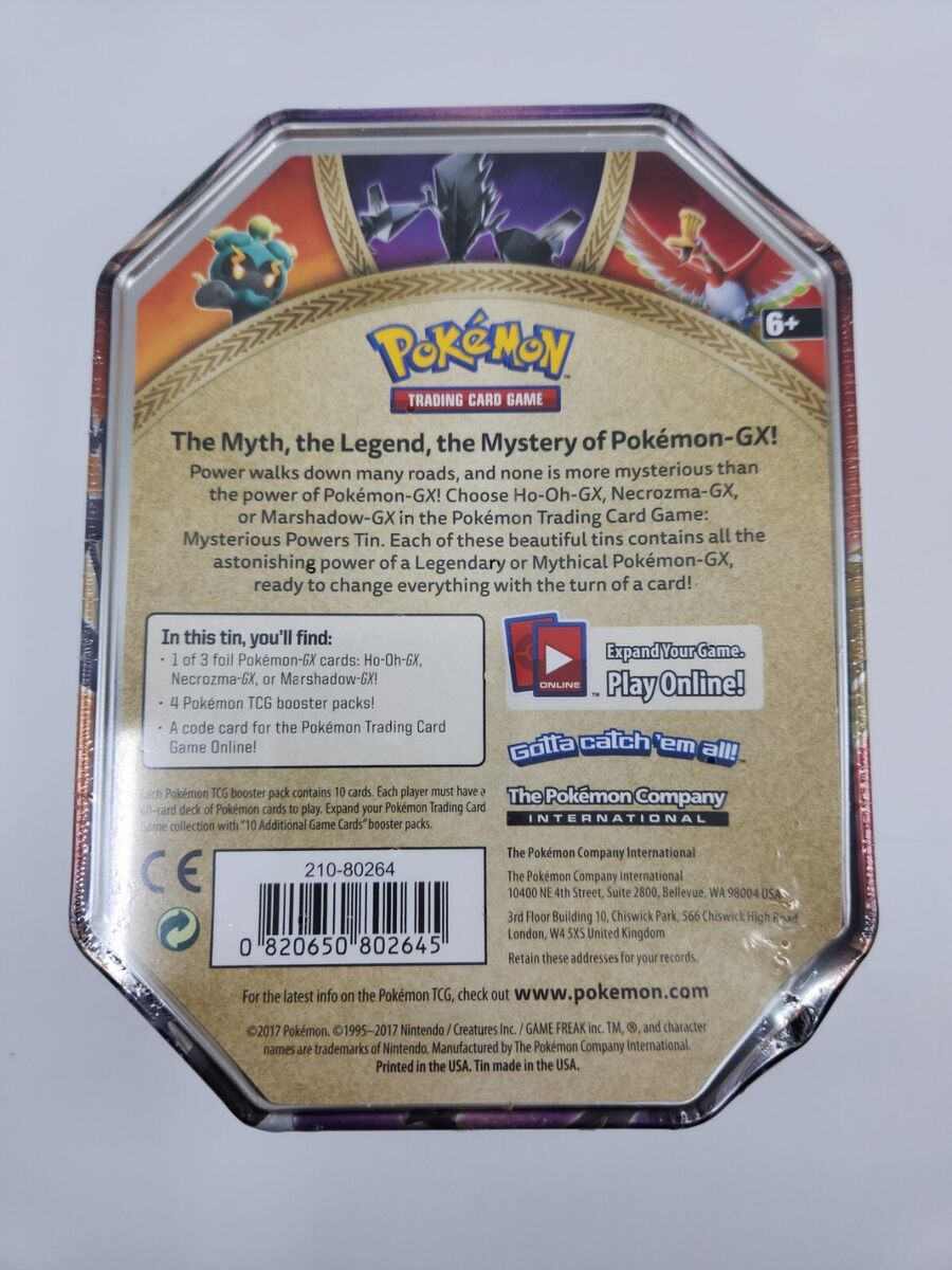 Pokemon Mysterious Powers Ho-Oh GX Collector Tin Set 