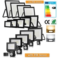 LED FLOODLIGHT OUTDOOR SECURITY LIGHT FLOOD GARDEN MOTION SENSOR PIR LIGHTS 