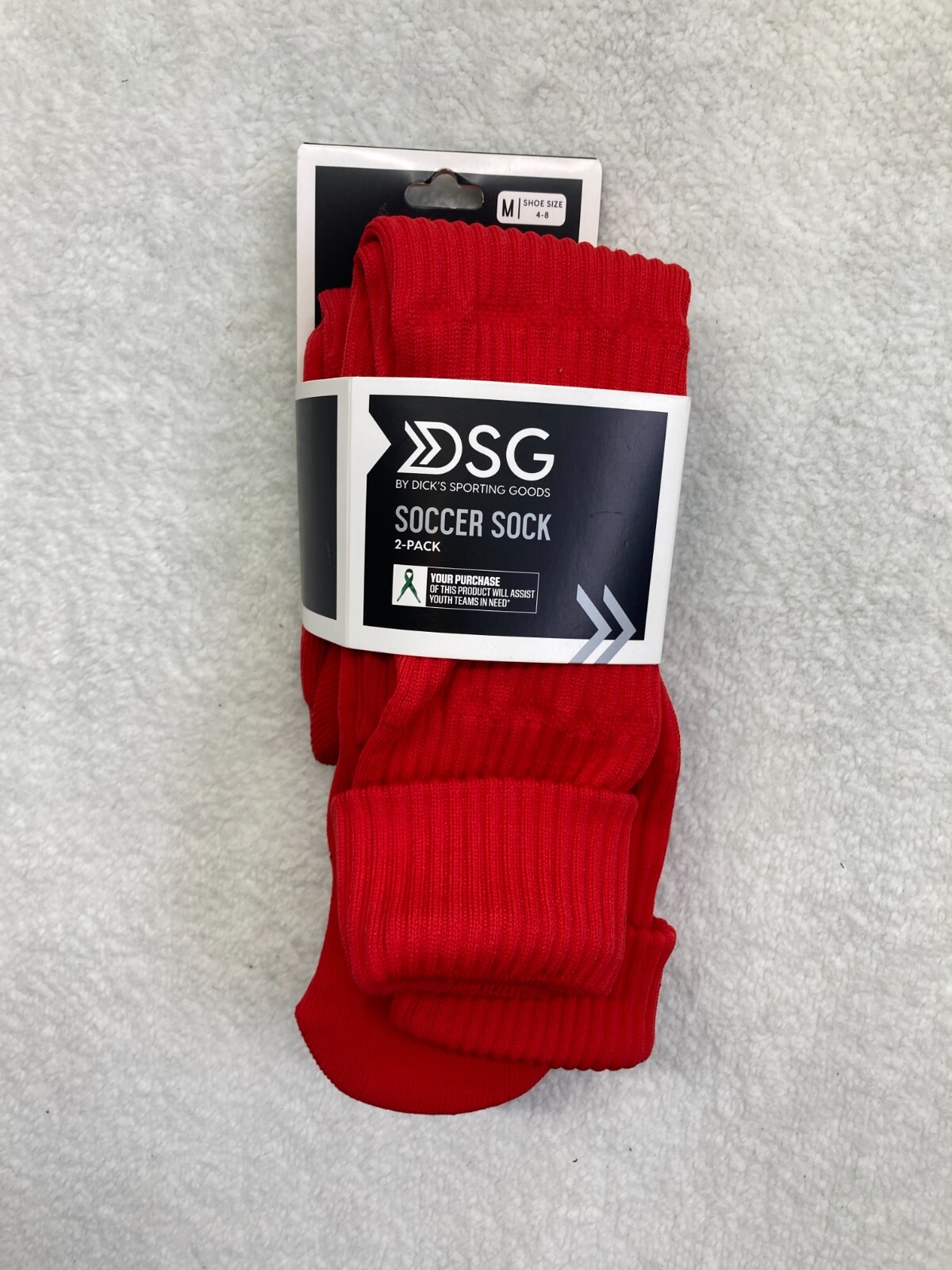 DSG soccer Socks size Medium shoe Size 48 Red NEW 2 pair eBay