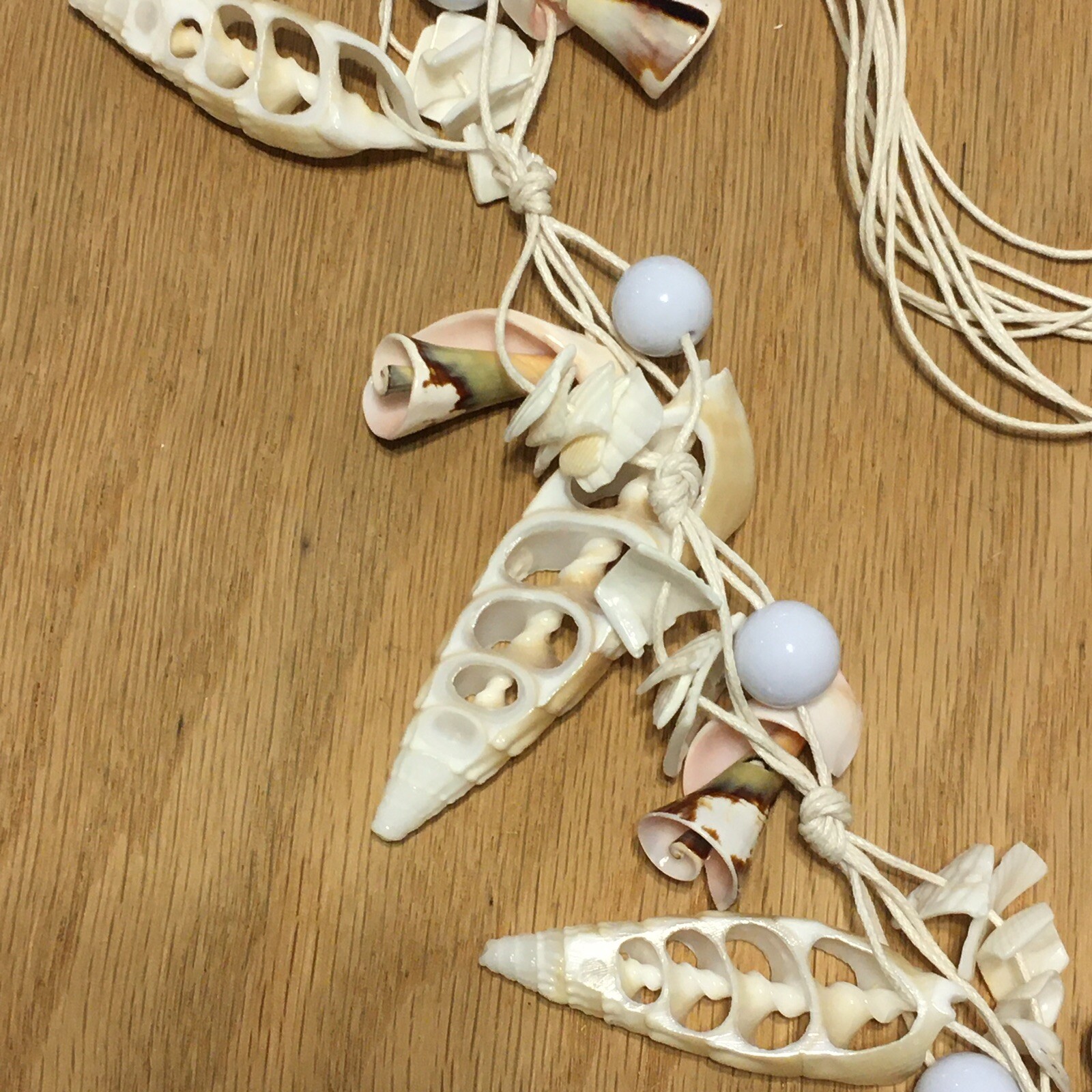 Artisan adjustable Tribal shell bead Y Statement … - image 6