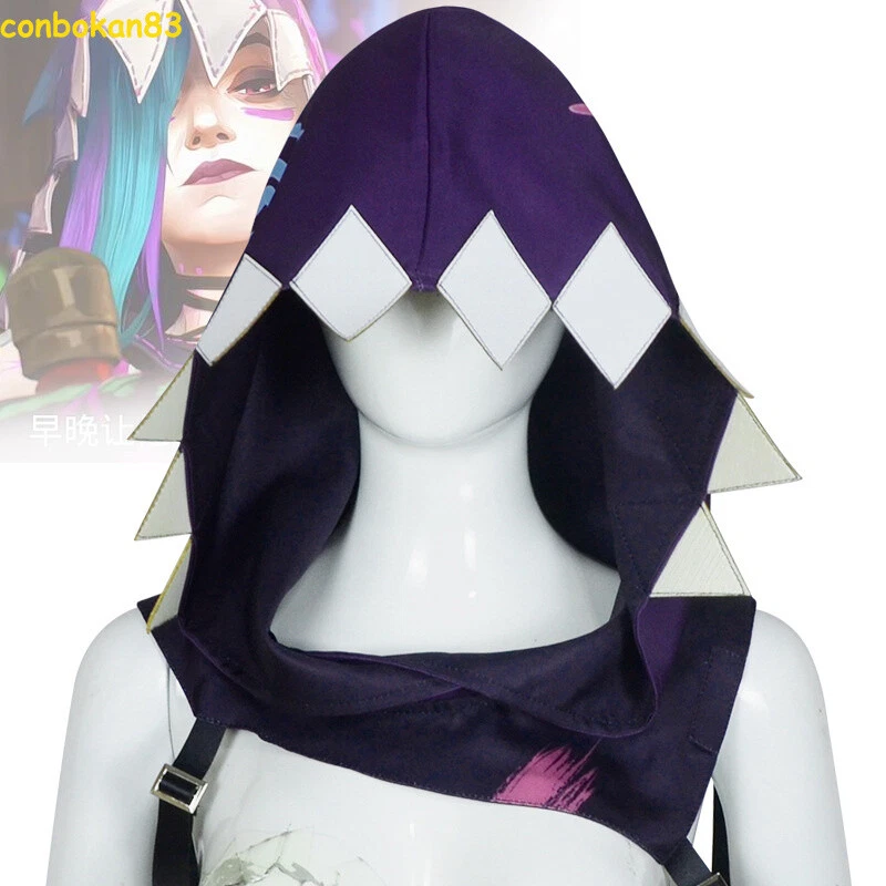 LOL Toy Arcane: League of Legends Capucha Oficial Jinx Juego Regalo Genial Sombrero Gorra COS Foto 2 de 4