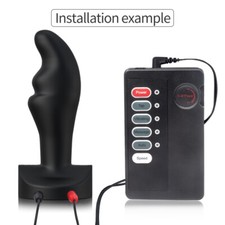 Electric E-stim Set Silicone Urethral Sounding Stretcher Penis Plug Bead Dilator